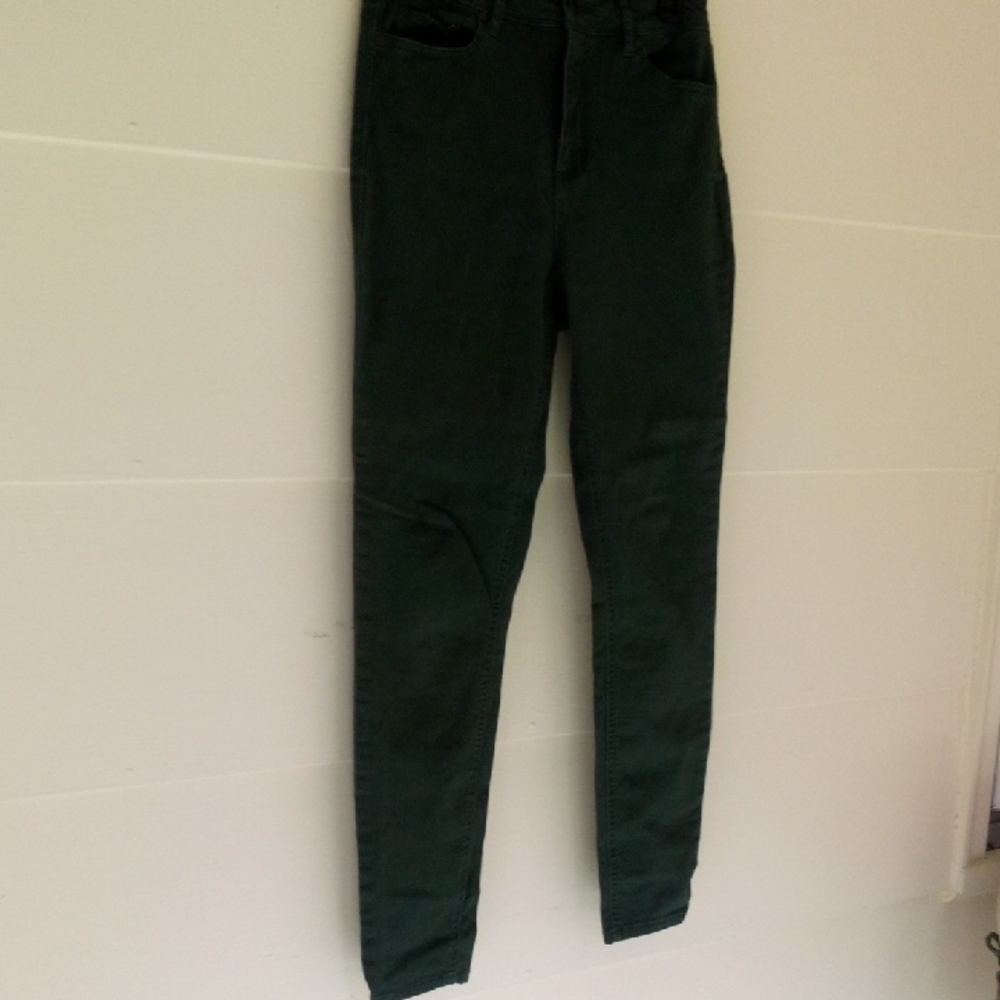 dip Women's Dark Green Skinny Jeans
